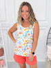 Poppy Tank - Watercolor Floral - Final Sale