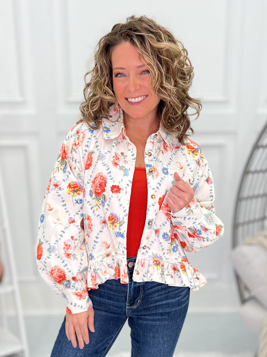 Glorious Days Button Up Top