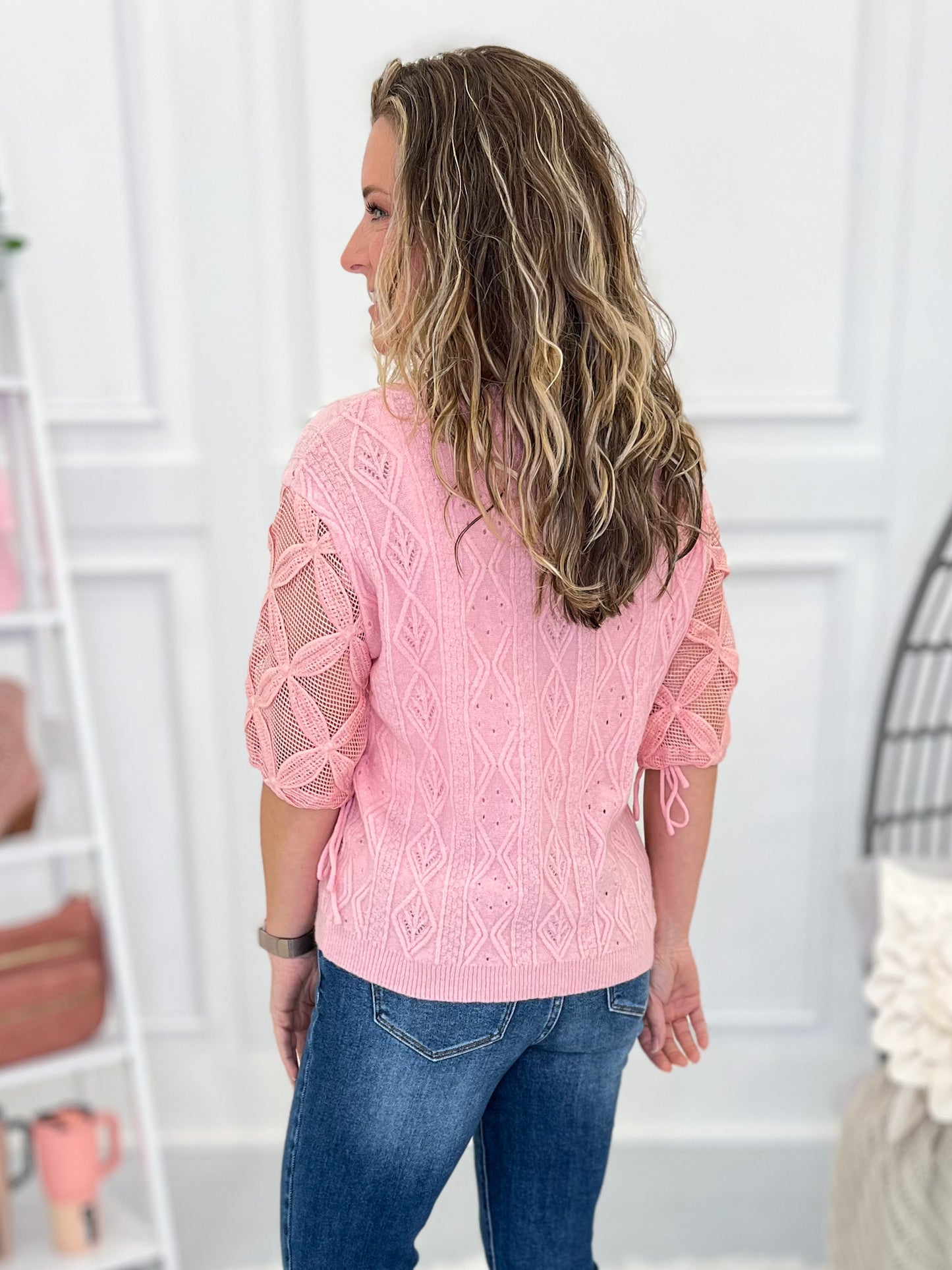 Smell The Roses Knit Top