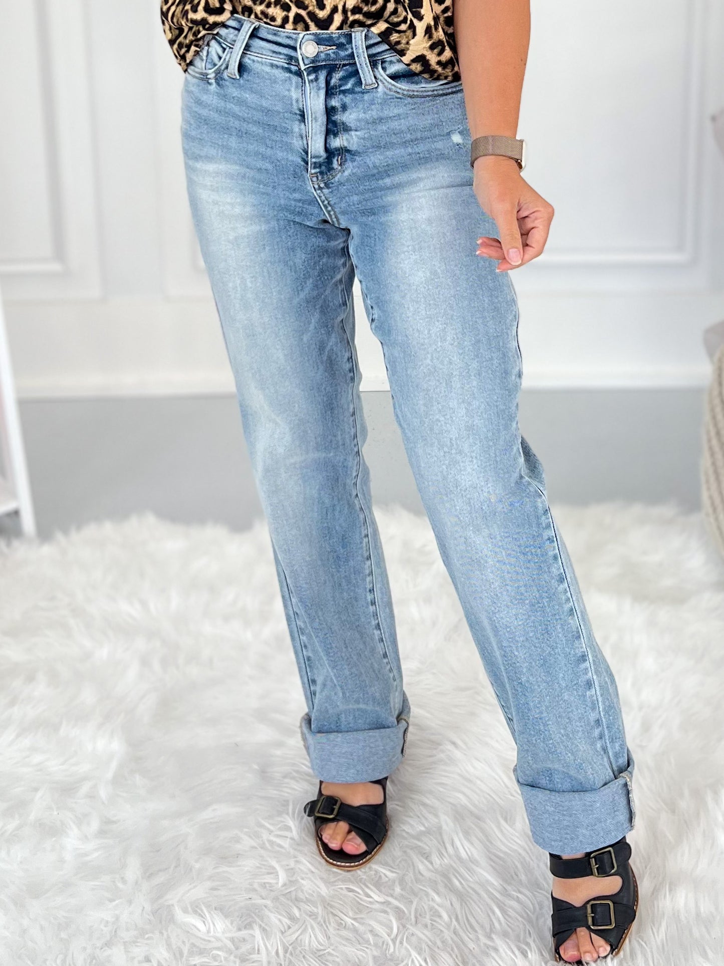 Manager Material - Judy Blue Dad Jean