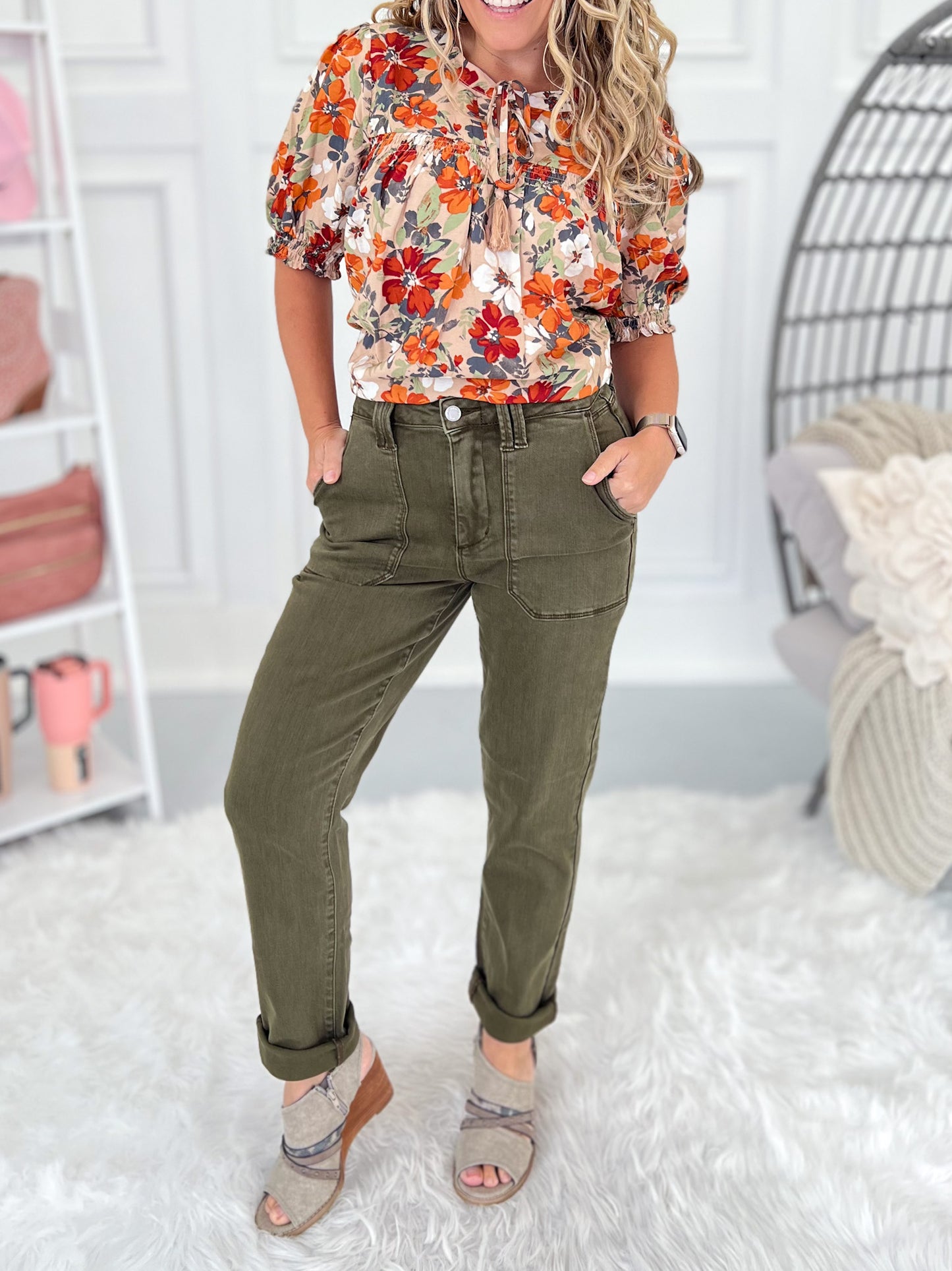 Evergreen Ease - Judy Blue Aurora Weekender Denim Joggers