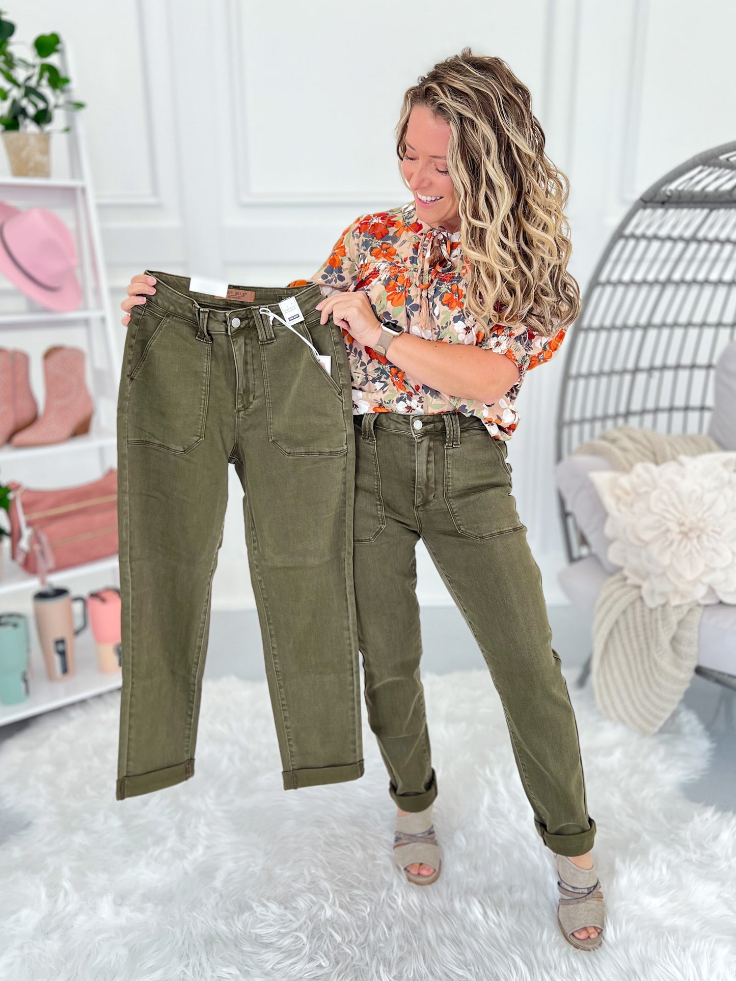 Evergreen Ease - Judy Blue Aurora Weekender Denim Joggers