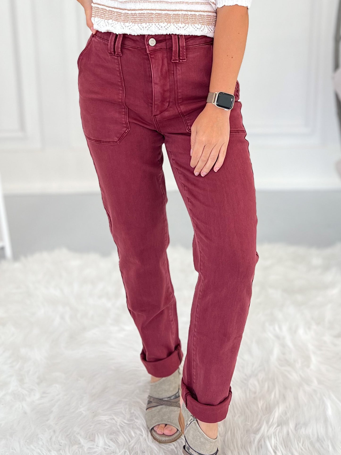 Harvest Haze - Judy Blue Aurora Weekender Denim Joggers