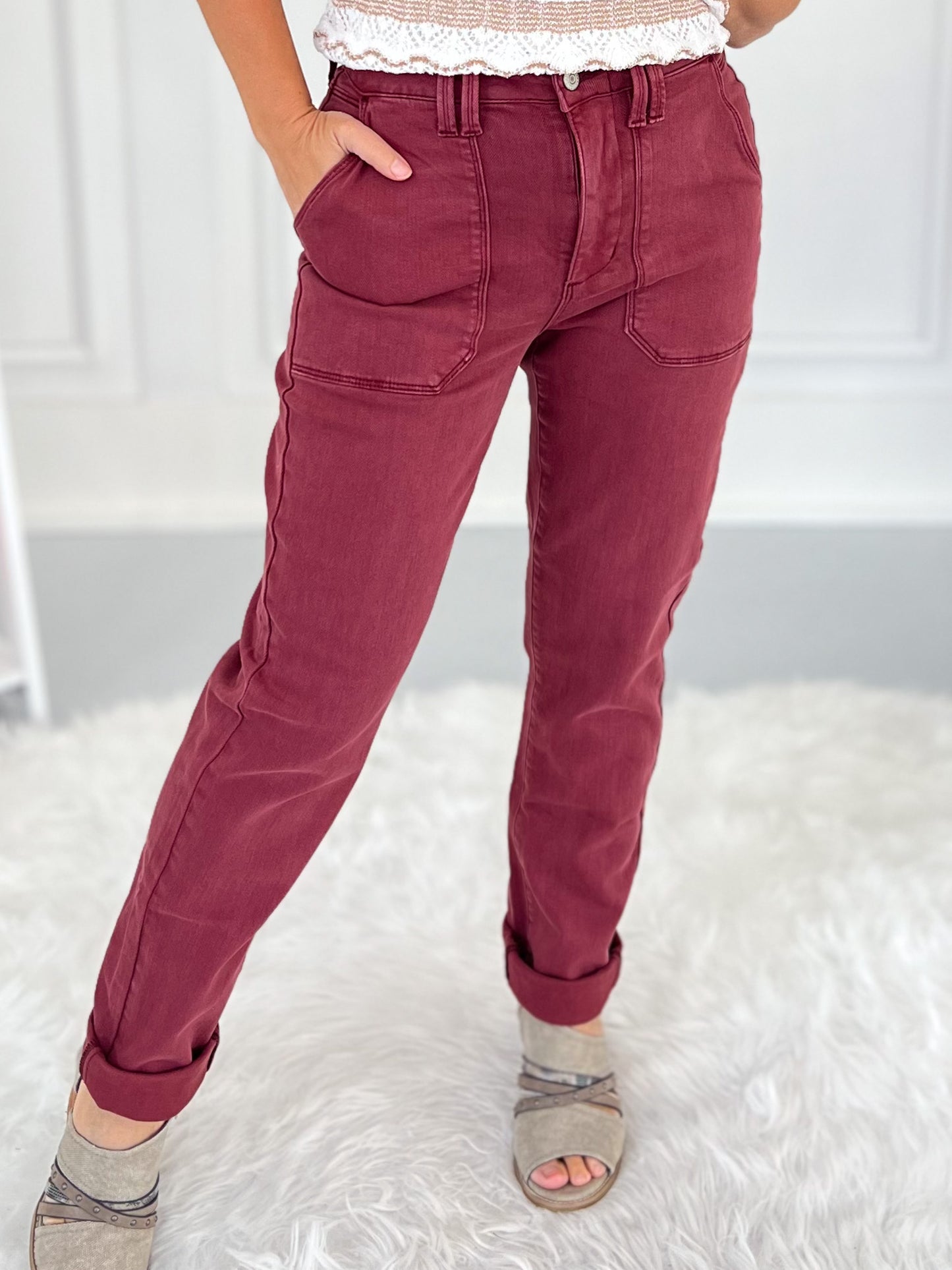 Harvest Haze - Judy Blue Aurora Weekender Denim Joggers