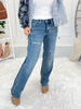Lazy Daze - Judy Blue Distressed Dad Jeans - Final Sale