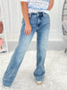 Two For The Show - Judy Blue Double Button Wide Leg Jean