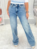 Two For The Show - Judy Blue Double Button Wide Leg Jean