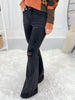 Judy Blue Tummy Control Destroyed Black Flare Jeans - Final Sale