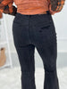 Judy Blue Tummy Control Destroyed Black Flare Jeans - Final Sale