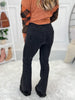 Judy Blue Tummy Control Destroyed Black Flare Jeans - Final Sale