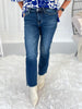 Kickstart My Style - Judy Blue Dark Wash Kick Flare Jeans