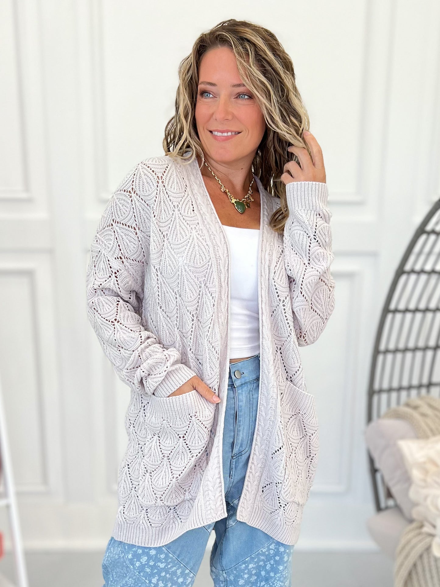 With Open Arms Knit Cardigan