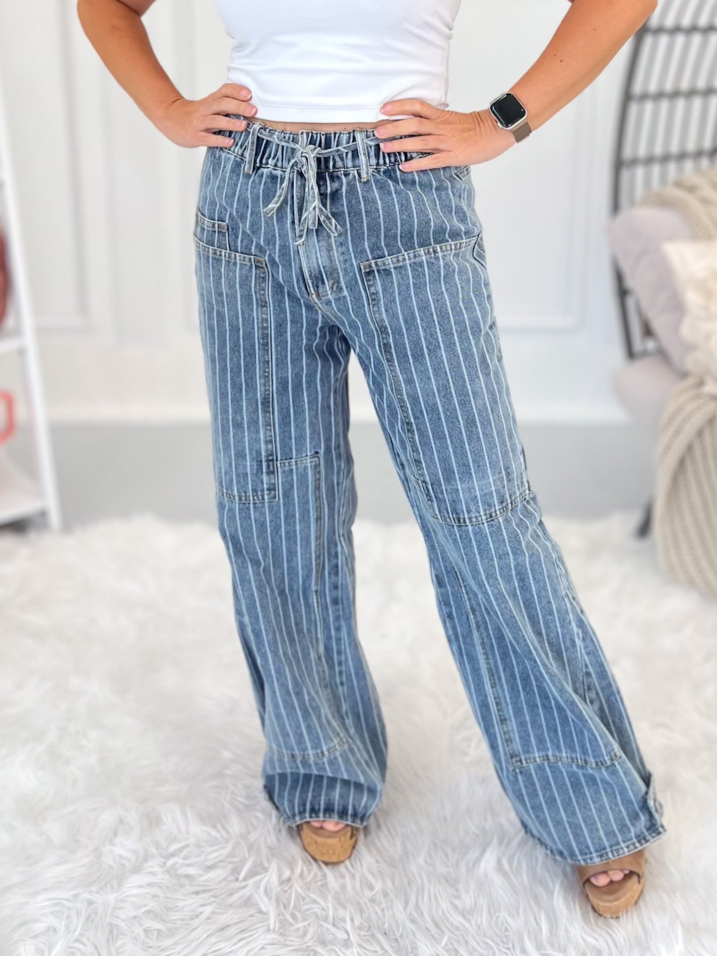 Works Out Great Denim Pants