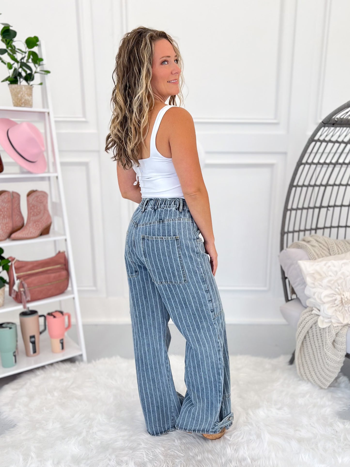 Works Out Great Denim Pants