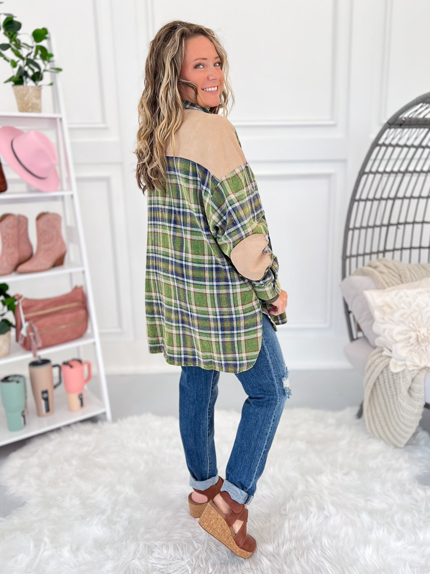 What I Came For Button Up Top