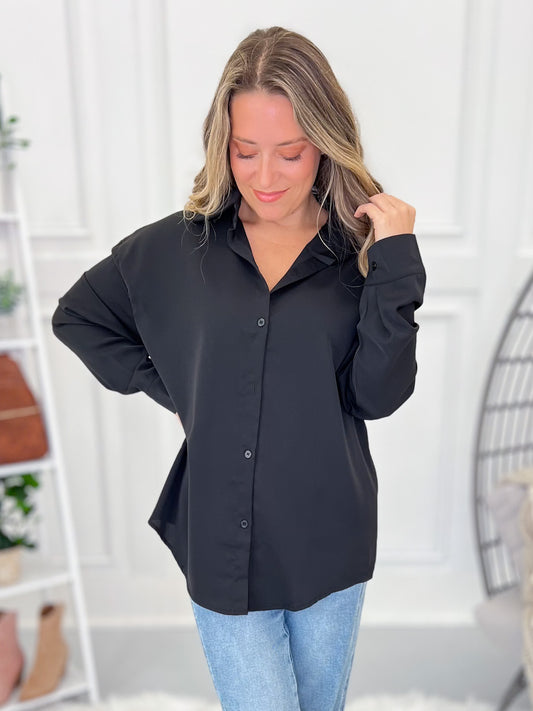 Make The Moment Button Up - Black