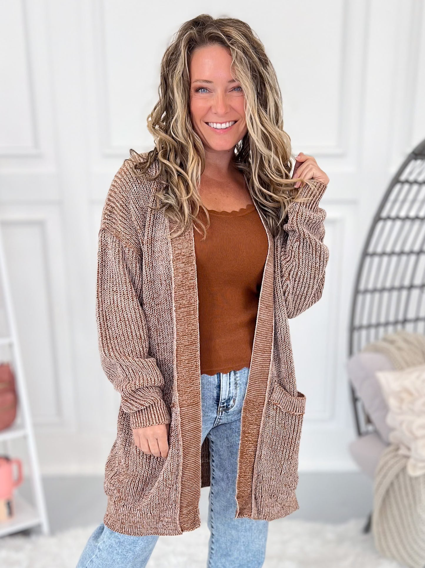 Making Me Wonder Knit Cardigan