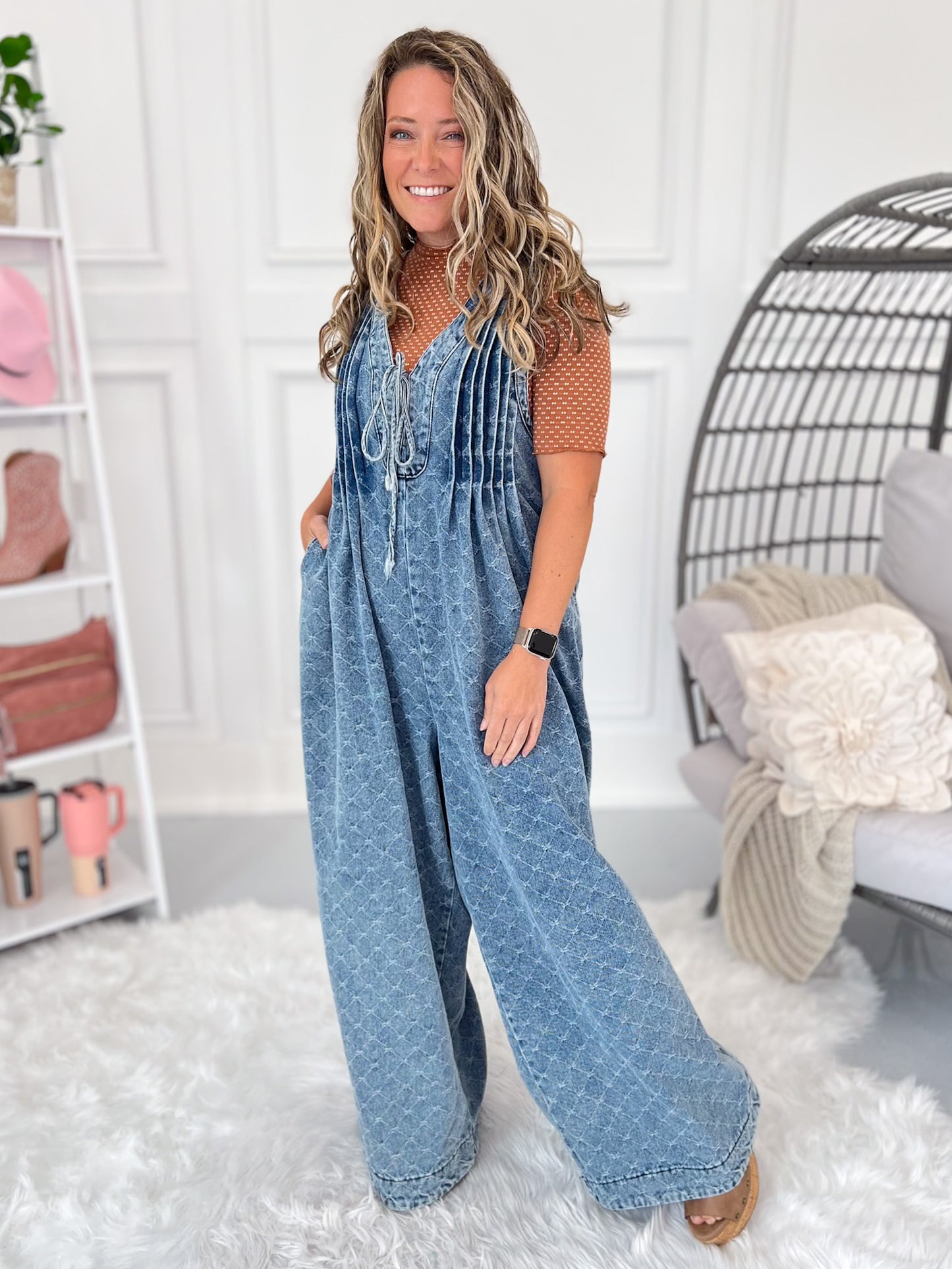 Ride With Me Denim Jumpsuit