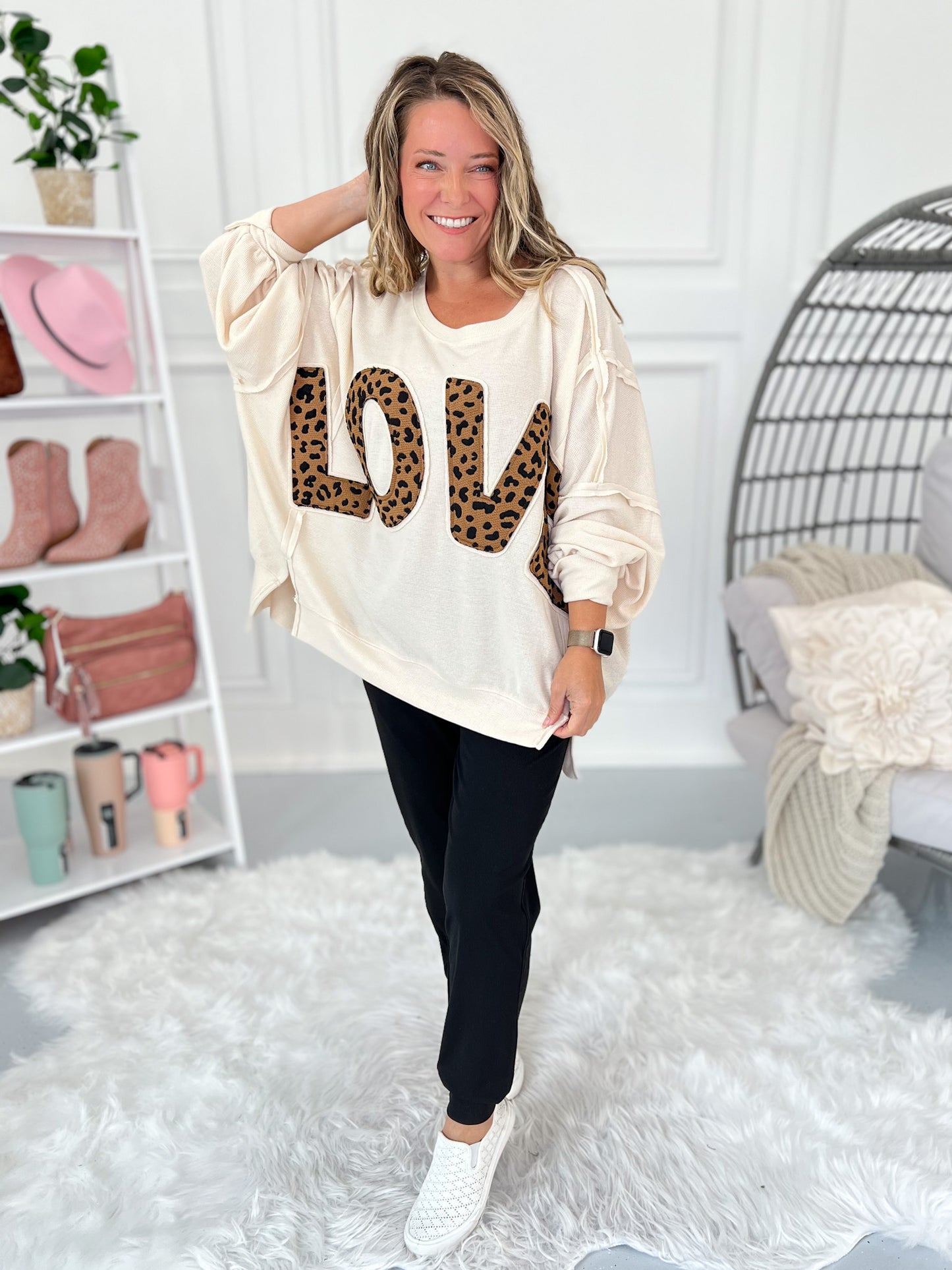 Leopard Love Patchwork Top