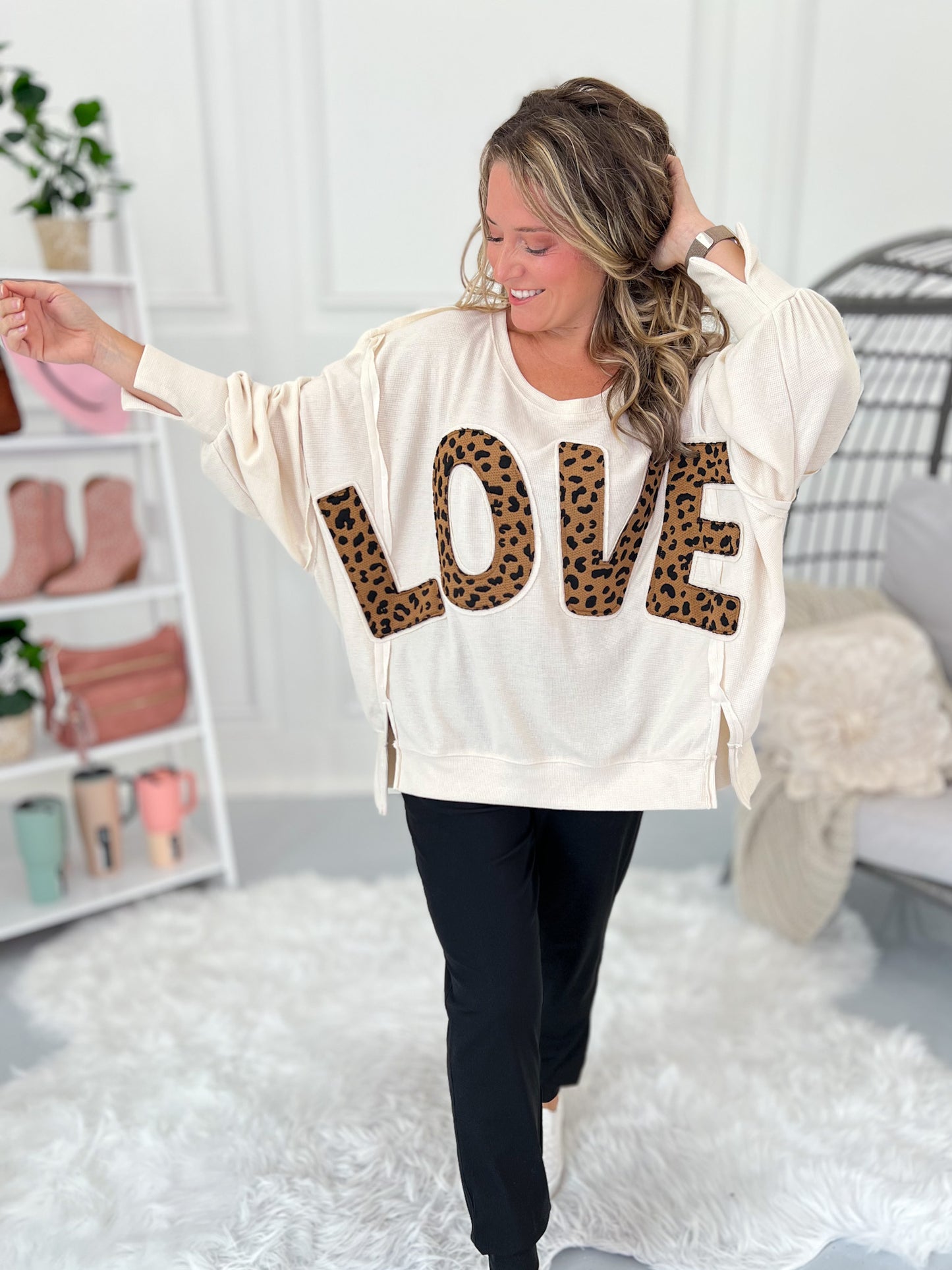Leopard Love Patchwork Top