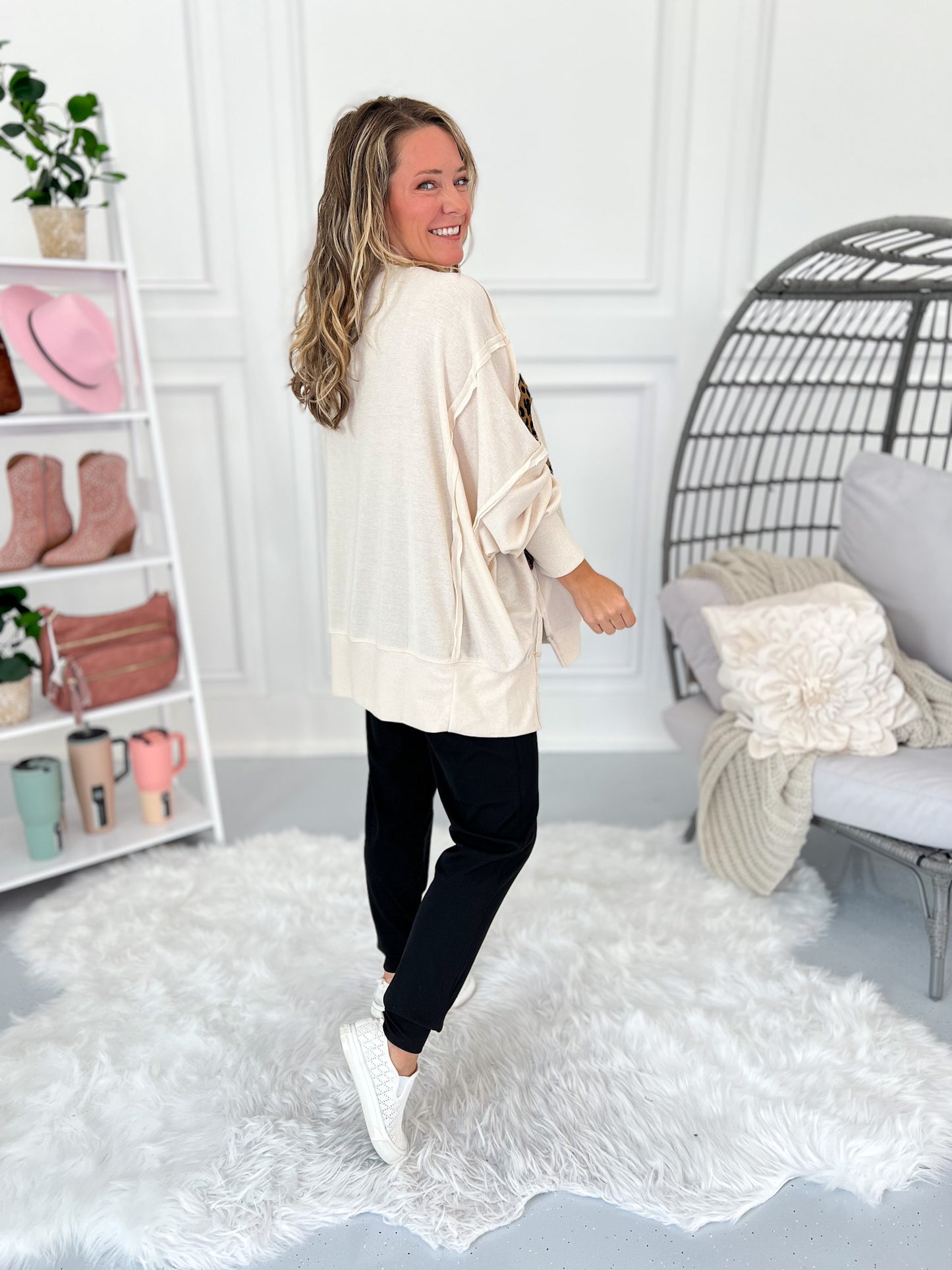 Leopard Love Patchwork Top