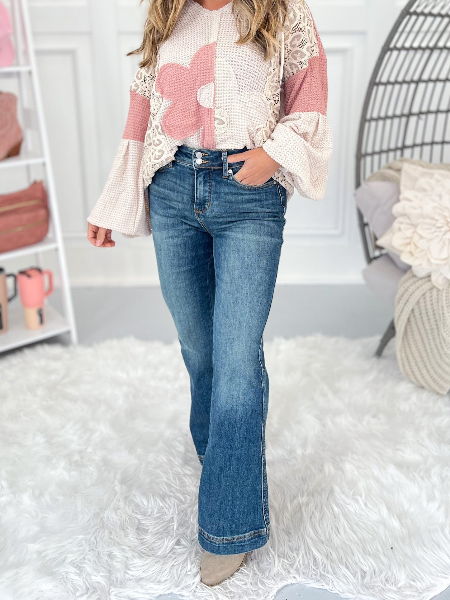 Fun Size Fit - Judy Blue Petite Tummy Control Flare Jean