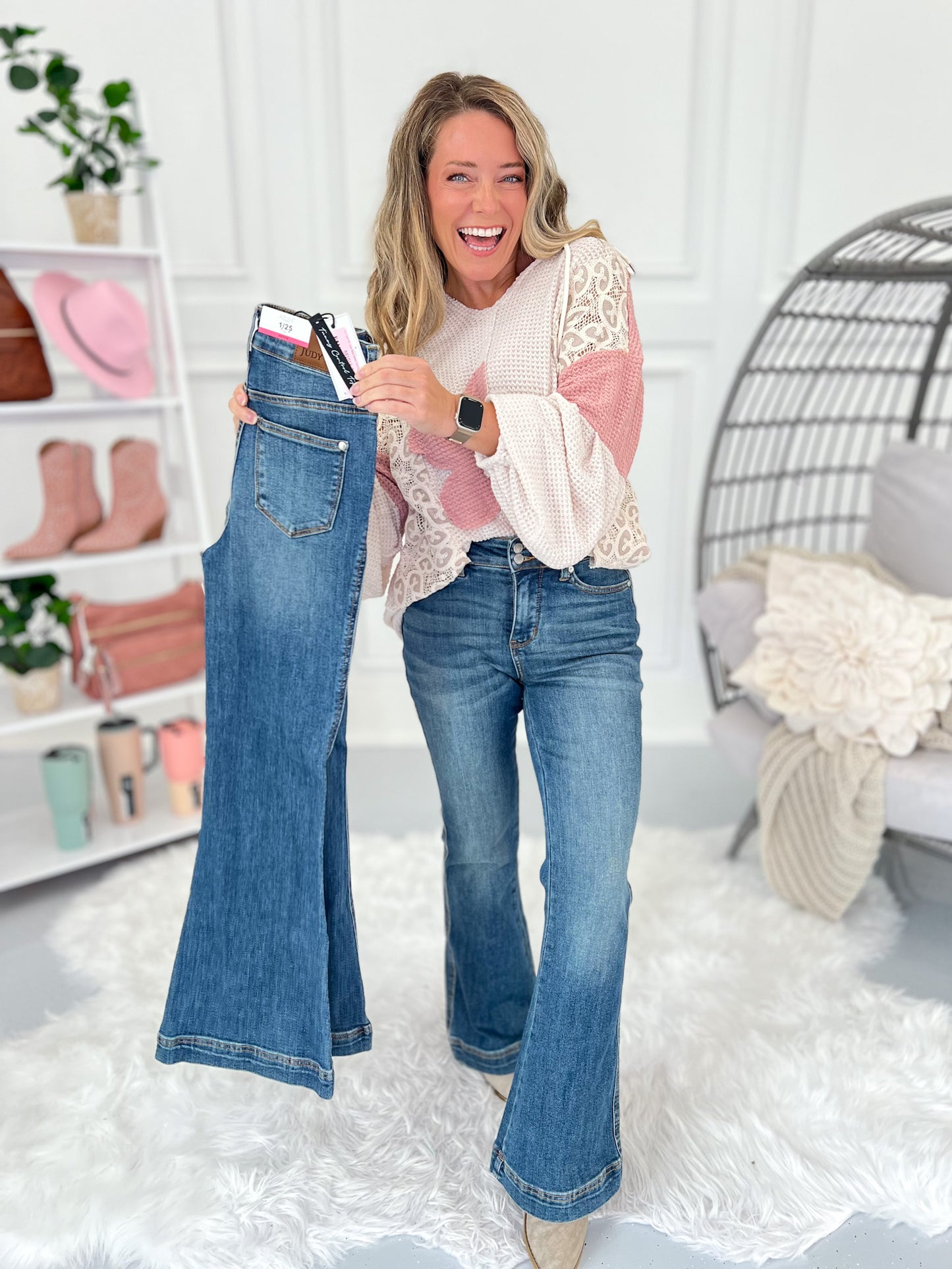 Fun Size Fit - Judy Blue Petite Tummy Control Flare Jean