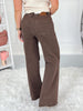 Coffee Break - Judy Blue Mocha Dyed Retro Wide Leg Jean