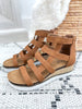 Corky's Caged Animal Platform Wedge - Cognac