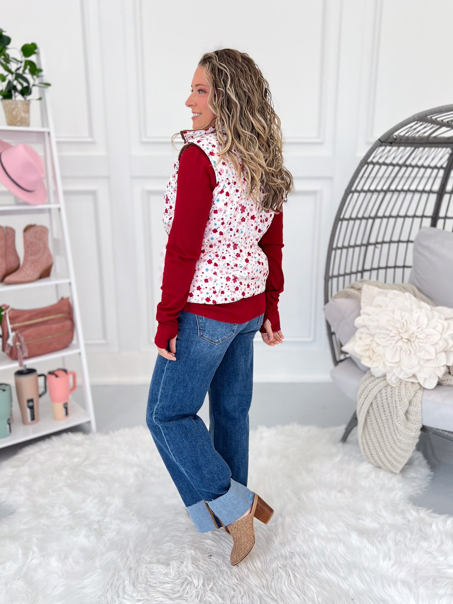 Just Like That Reversible Puffer Vest