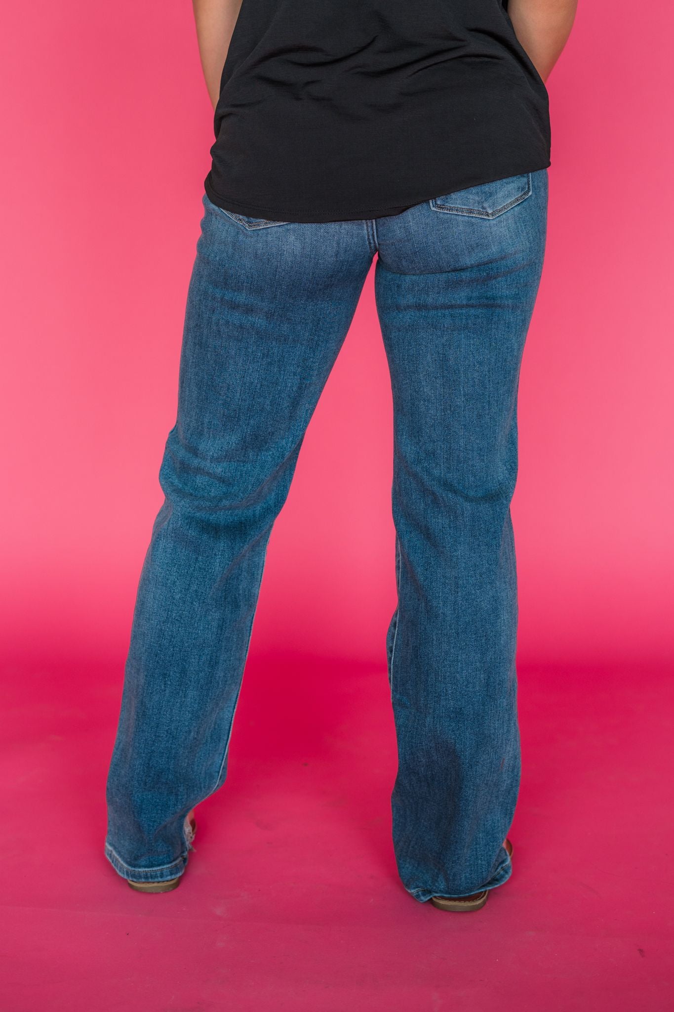 Laid Back Babe - Judy Blue Heavy Destroy Straight Jeans