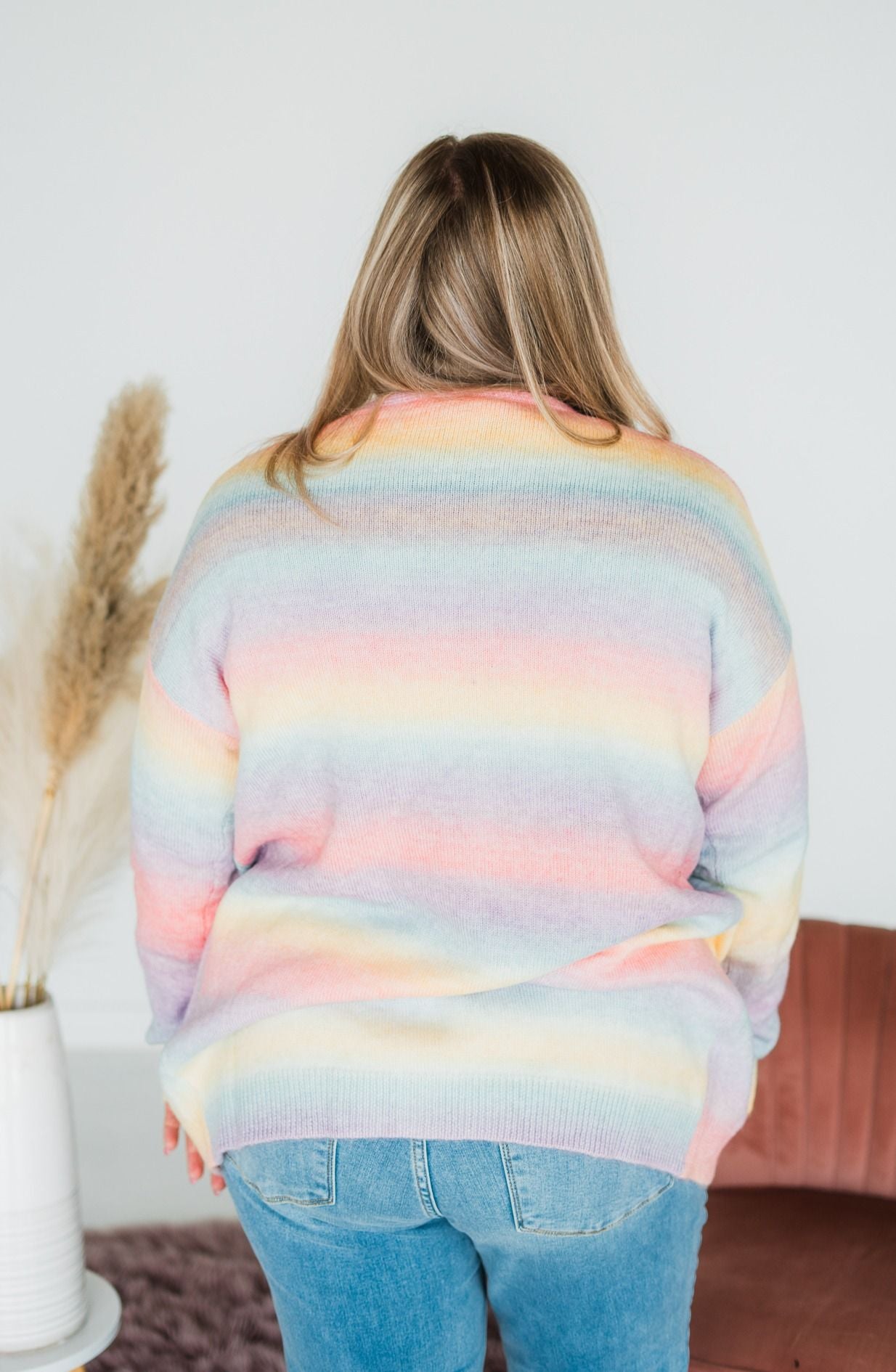 Taste Of The Rainbow Sweater Button Up