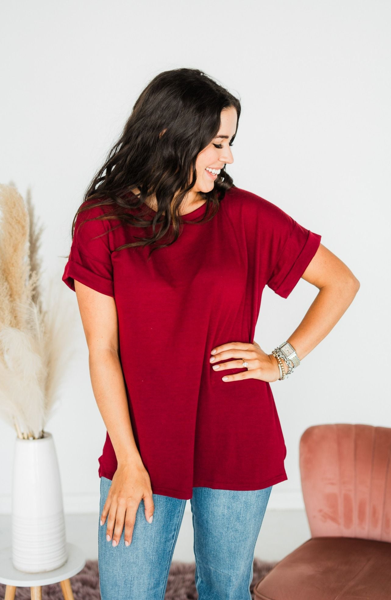 Burgundy Blessing Top