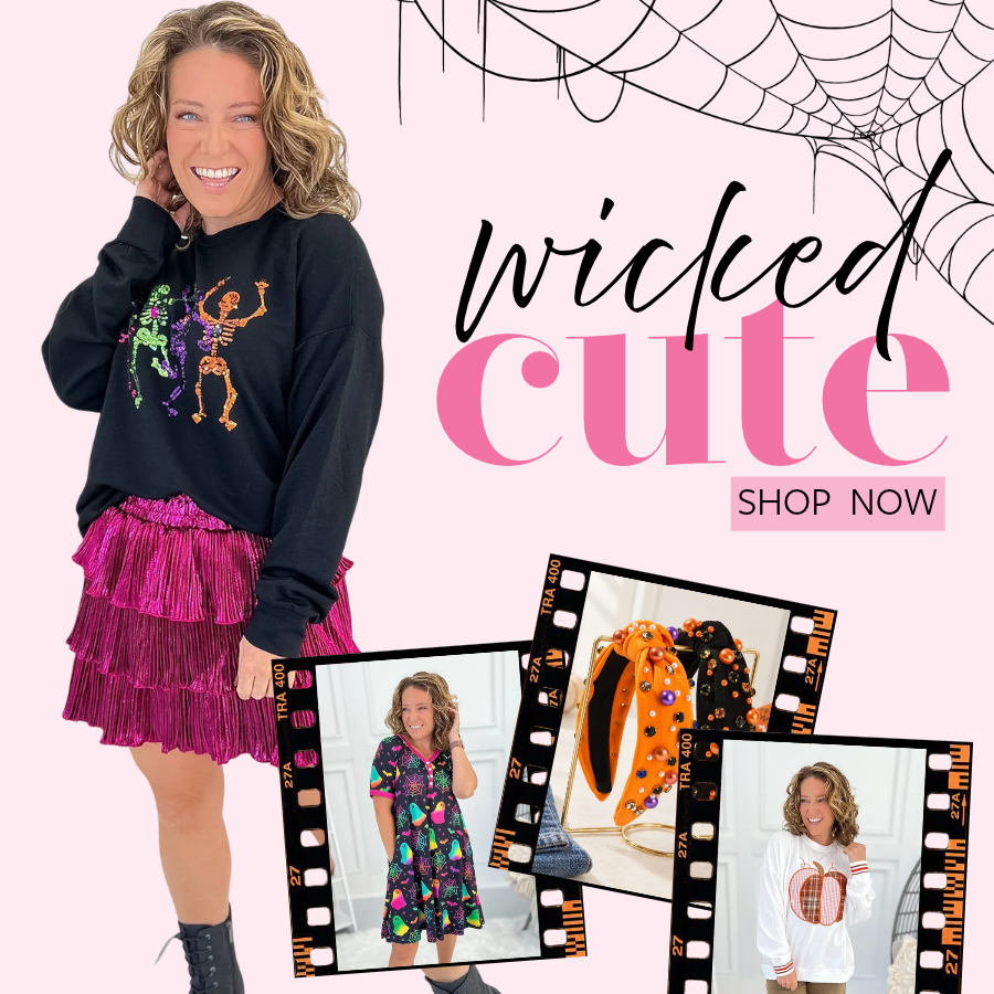 Shop our wicked cute Halloween collection with clothing, accessories and treats.
