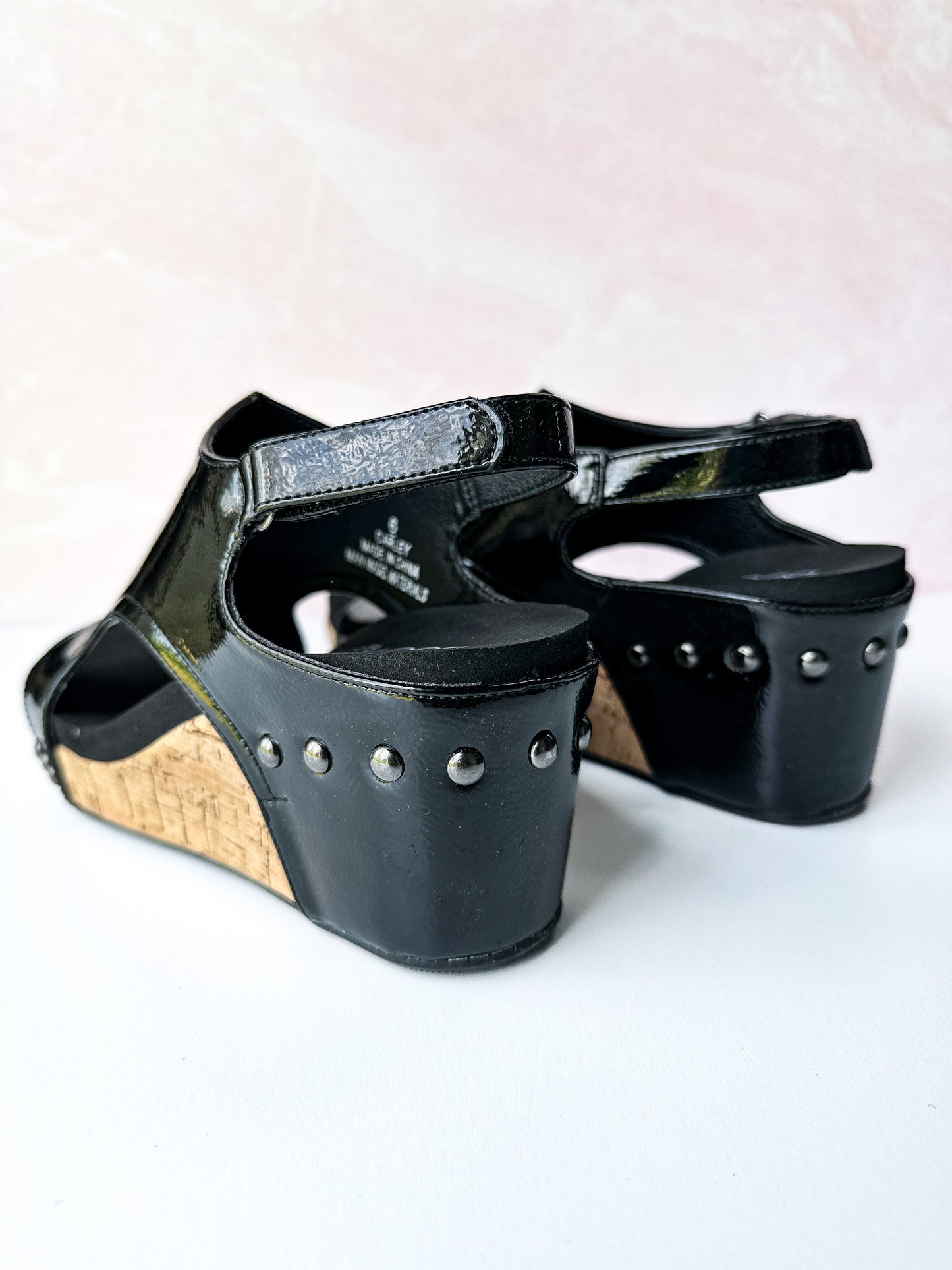 Corky's Carley Wedge - Black Patent