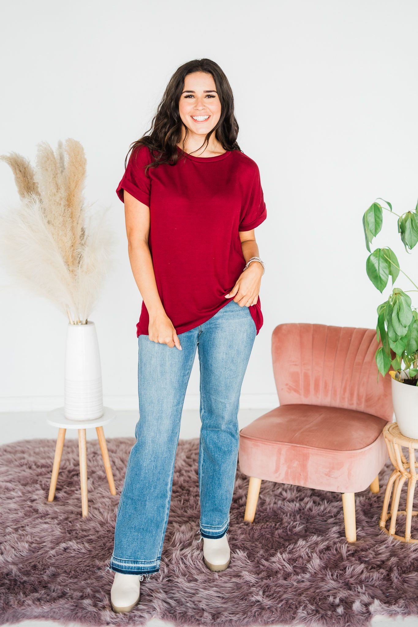 Burgundy Blessing Top