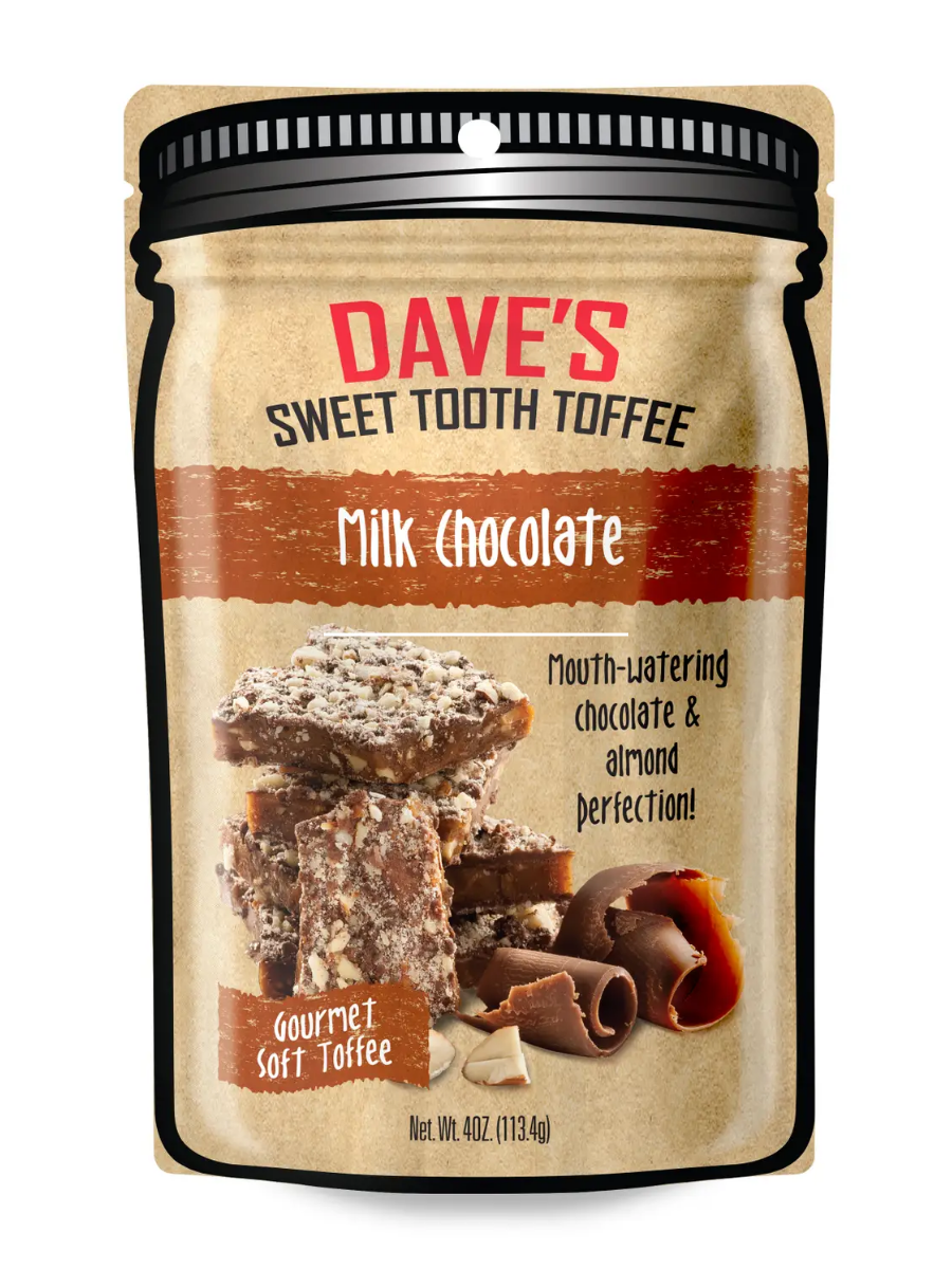 Dave's Sweet Tooth Toffee - Milk Chocolate