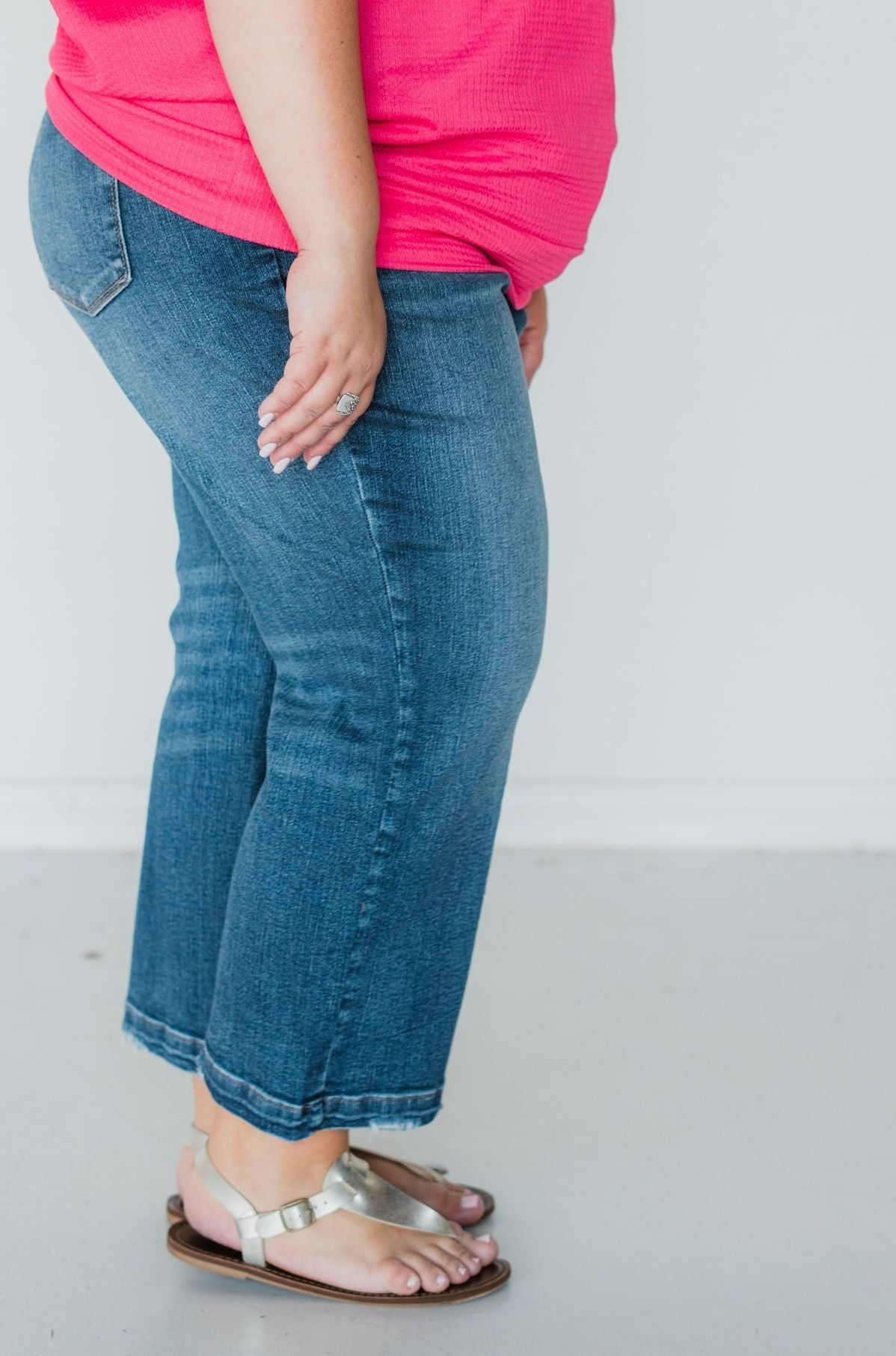 Home Run - Judy Blue Cropped Wide Leg