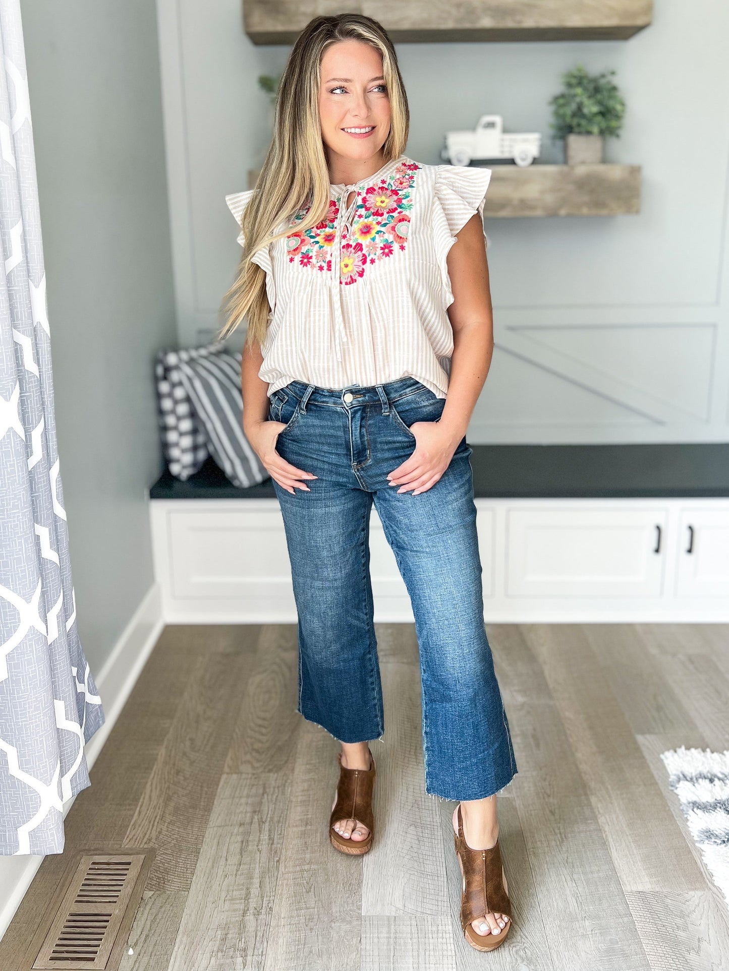 Top of the Line Judy Blue Cropped Wide Leg
