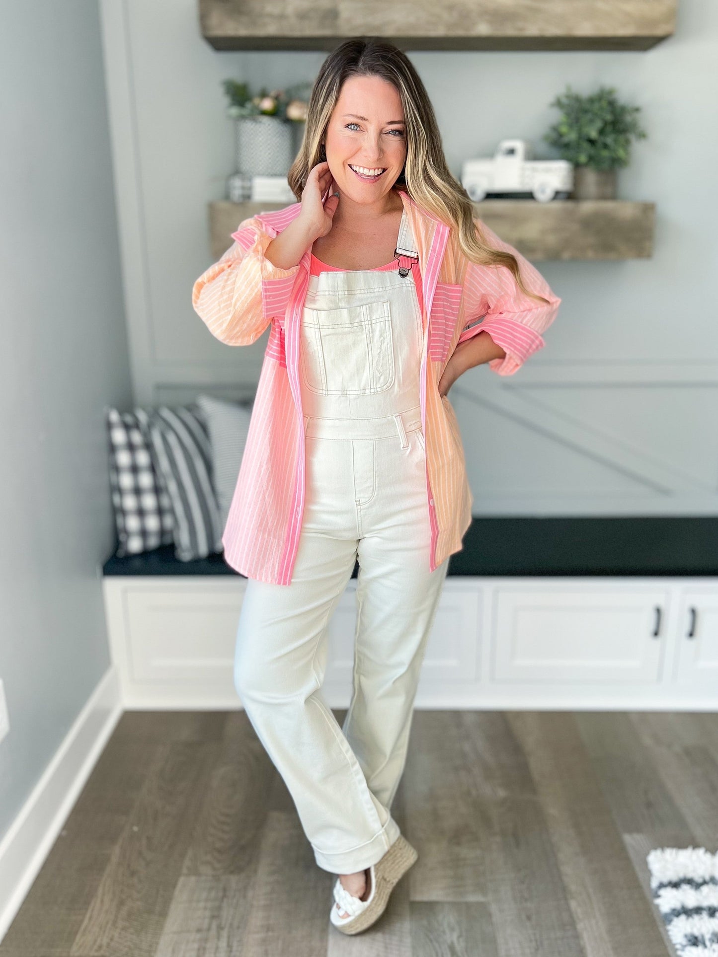 Over Easy - Judy Blue Straight Leg Overalls