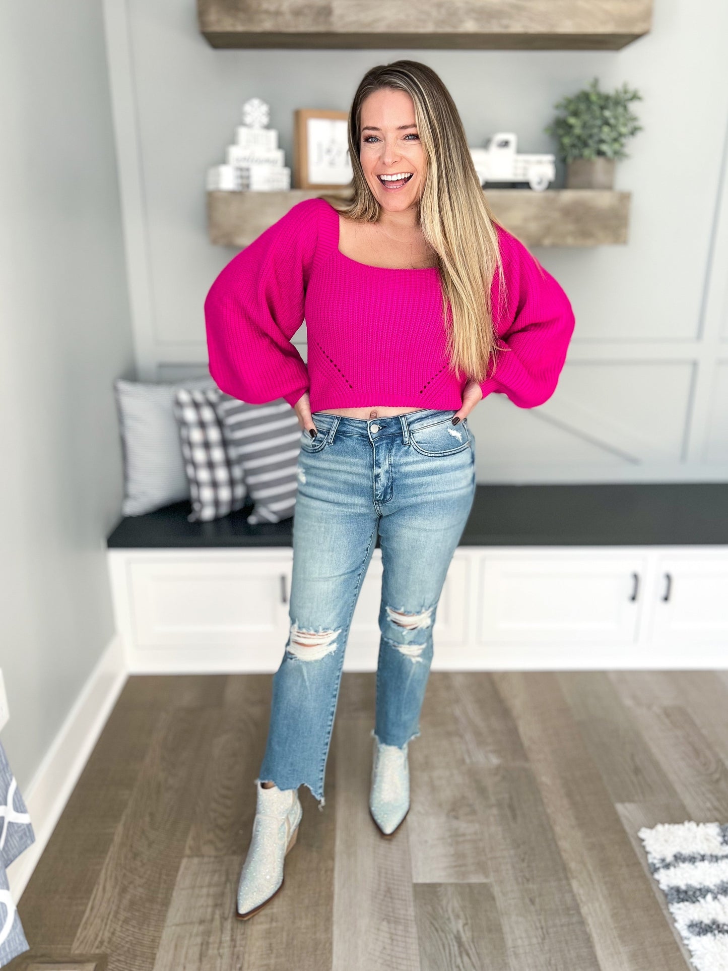Made In The Shade - Judy Blue Cropped Tinted Straight Leg Jean