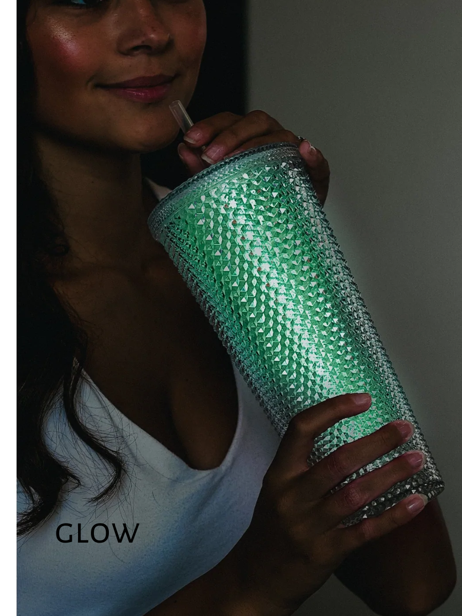 Studded Tumbler - 24oz, insulated with lid and straw