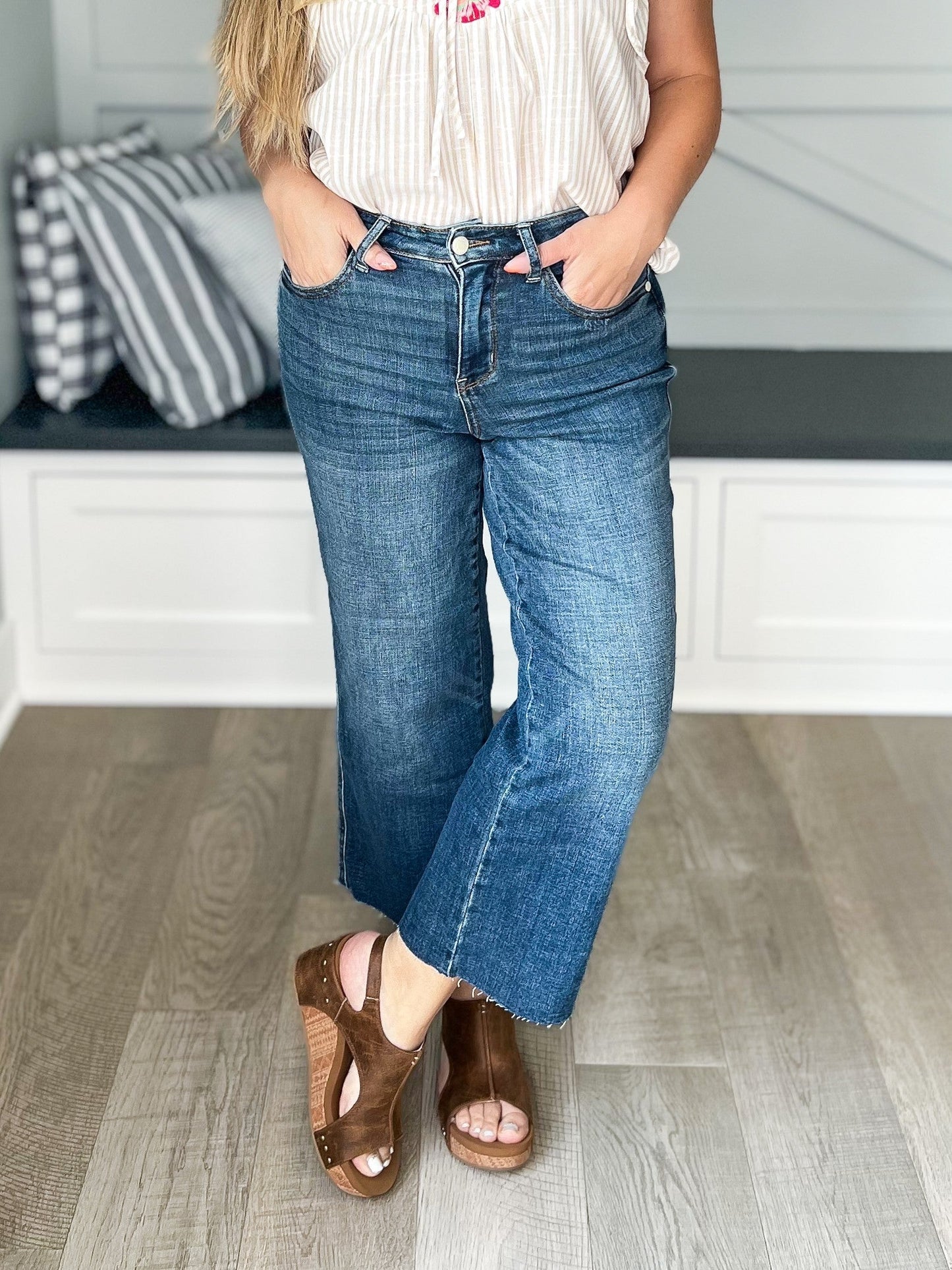 Top of the Line Judy Blue Cropped Wide Leg