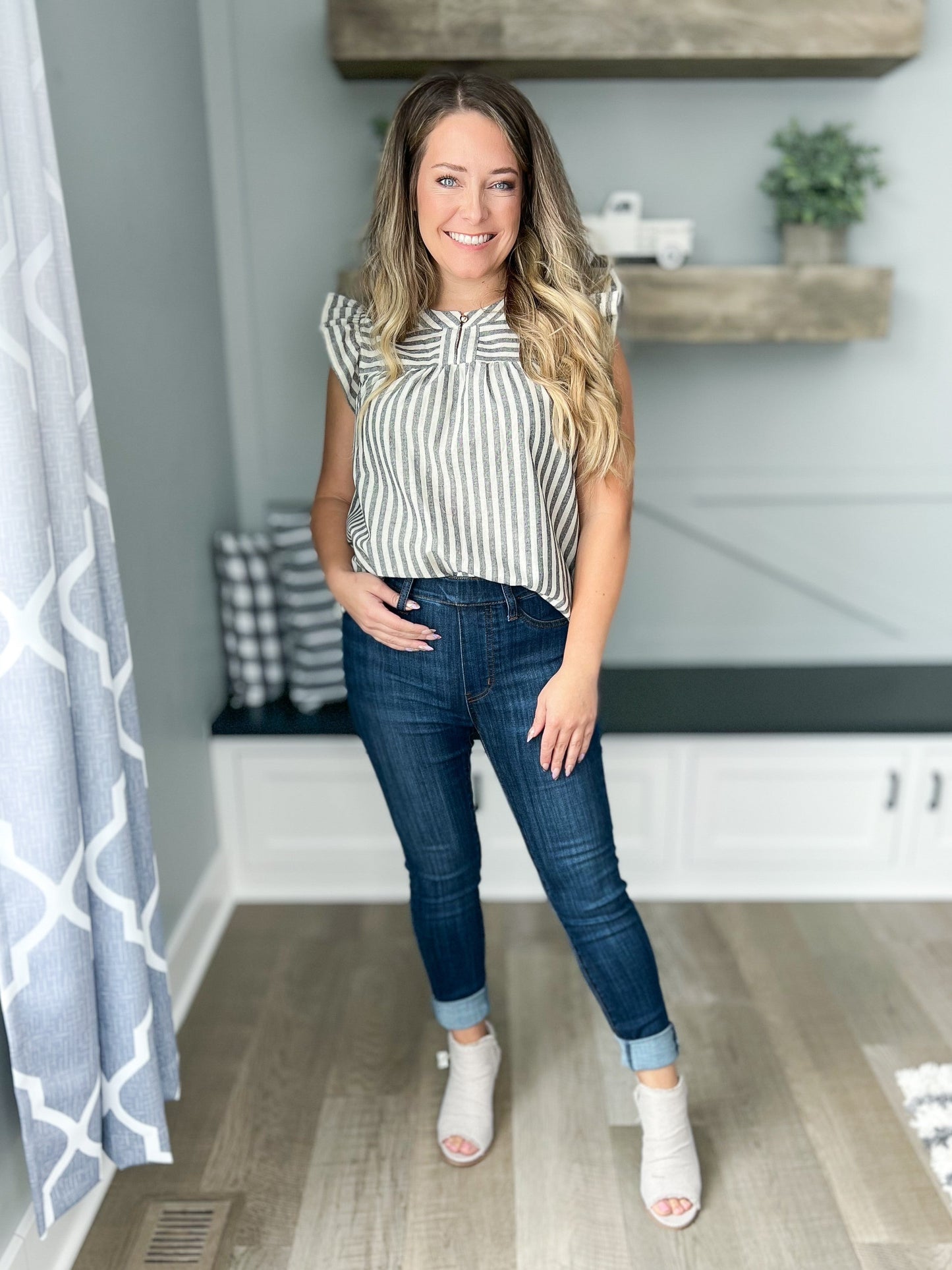 Still Running Late - Judy Blue Pull-On Skinny