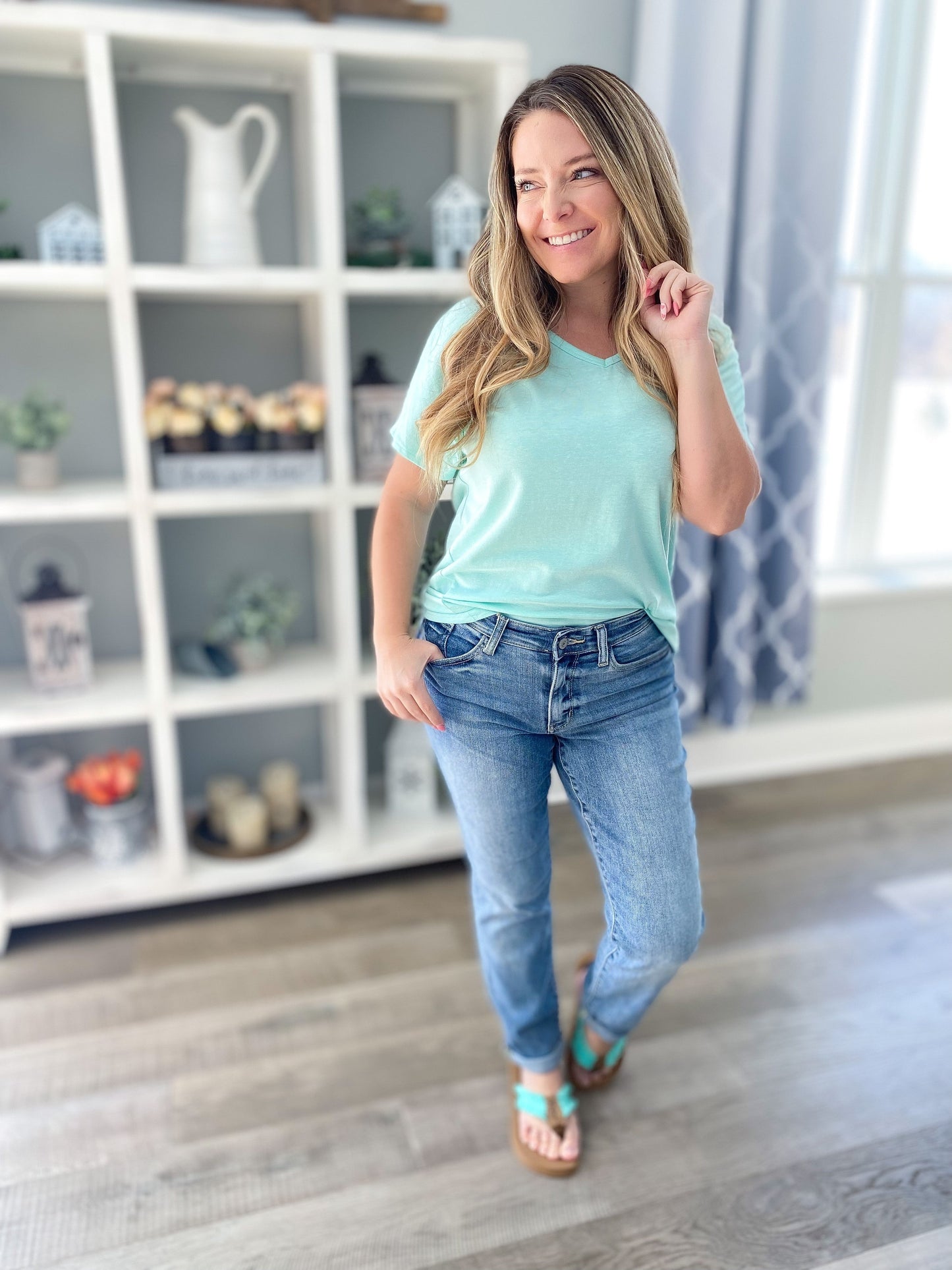 Cake By The Ocean Judy Blue Beach Wash Boyfriend Jean
