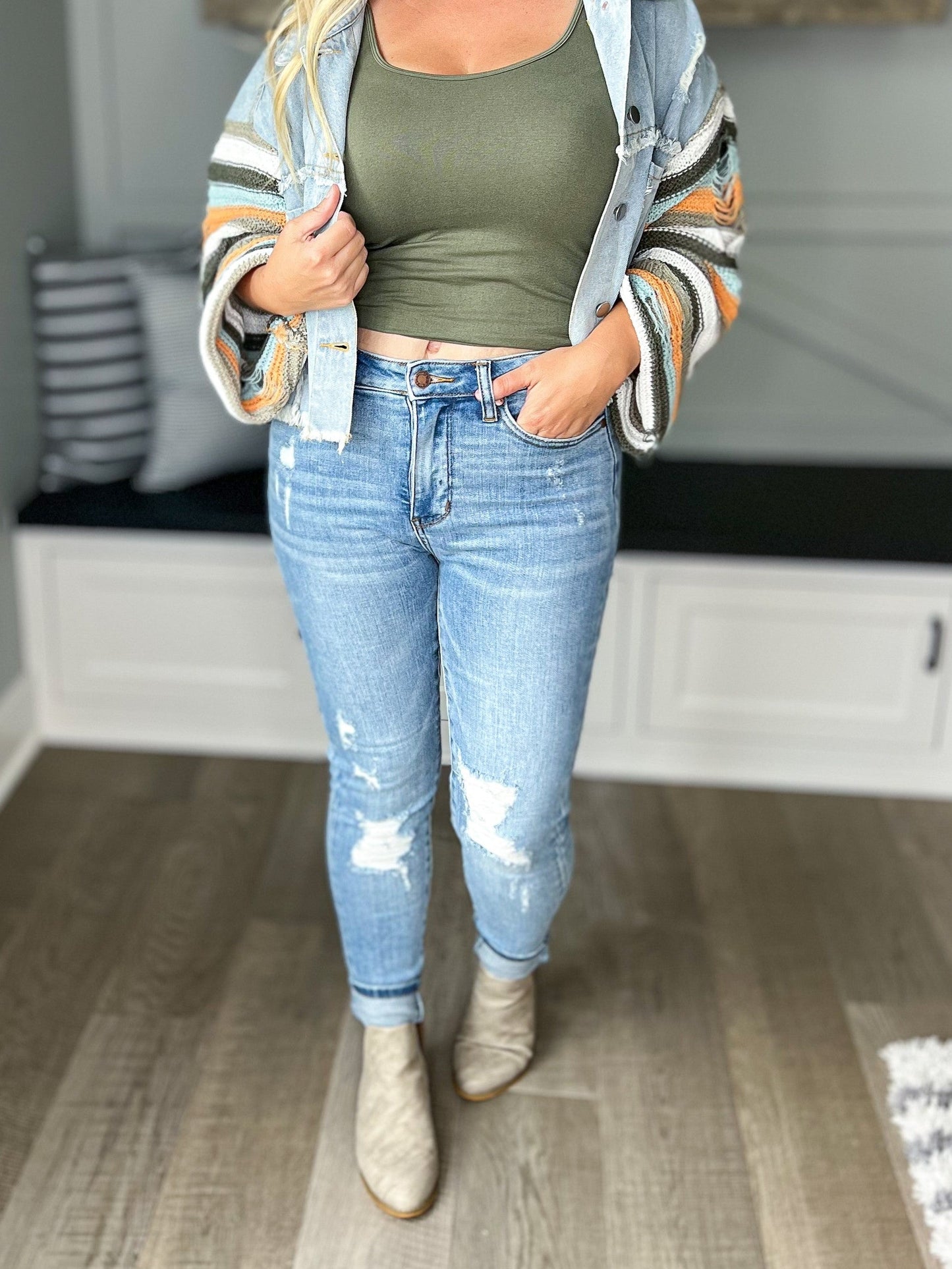 Control Freak - Tummy Control Judy Blue Skinny Jeans