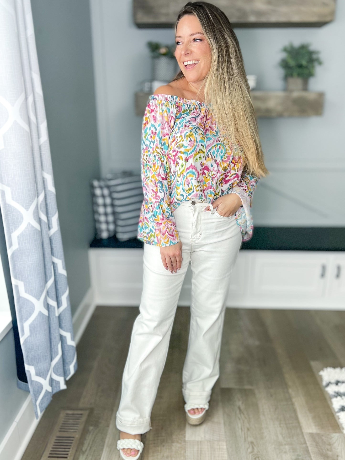 Vanilla Bean - Judy Blue Mild Destroy Straight Leg Jeans
