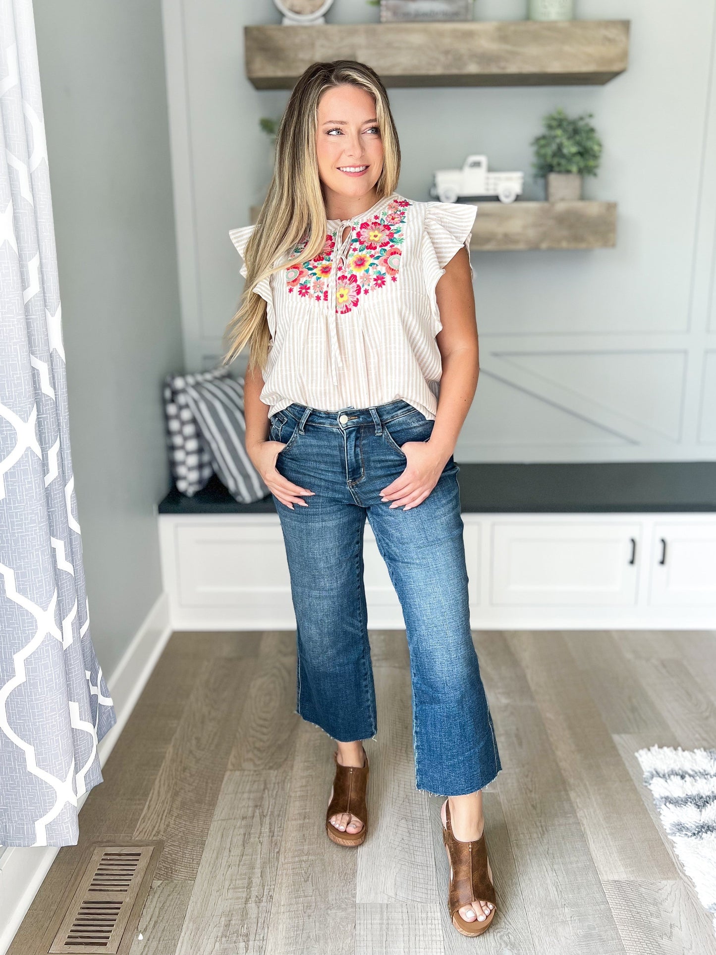 Top of the Line Judy Blue Cropped Wide Leg