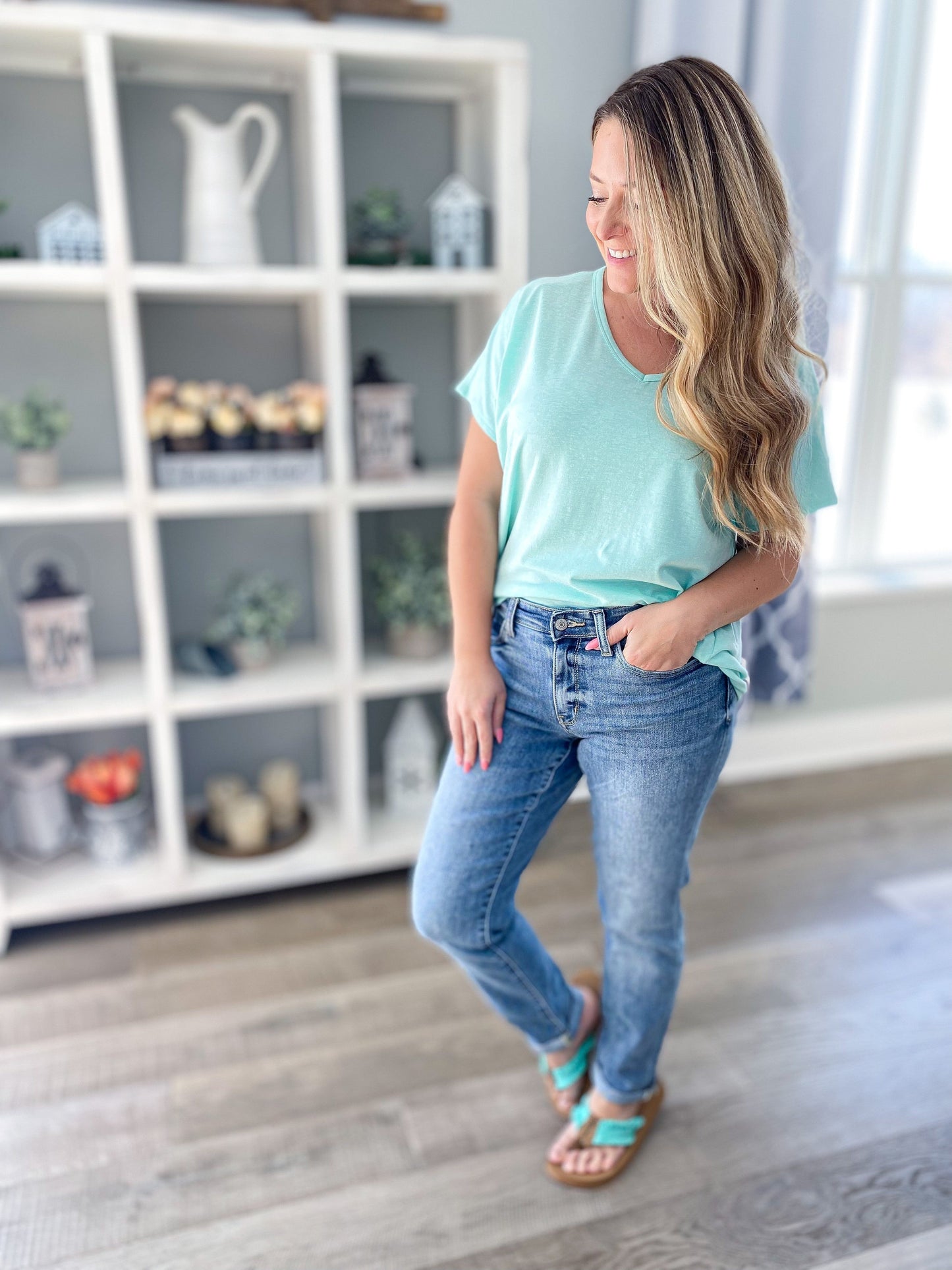 Cake By The Ocean Judy Blue Beach Wash Boyfriend Jean