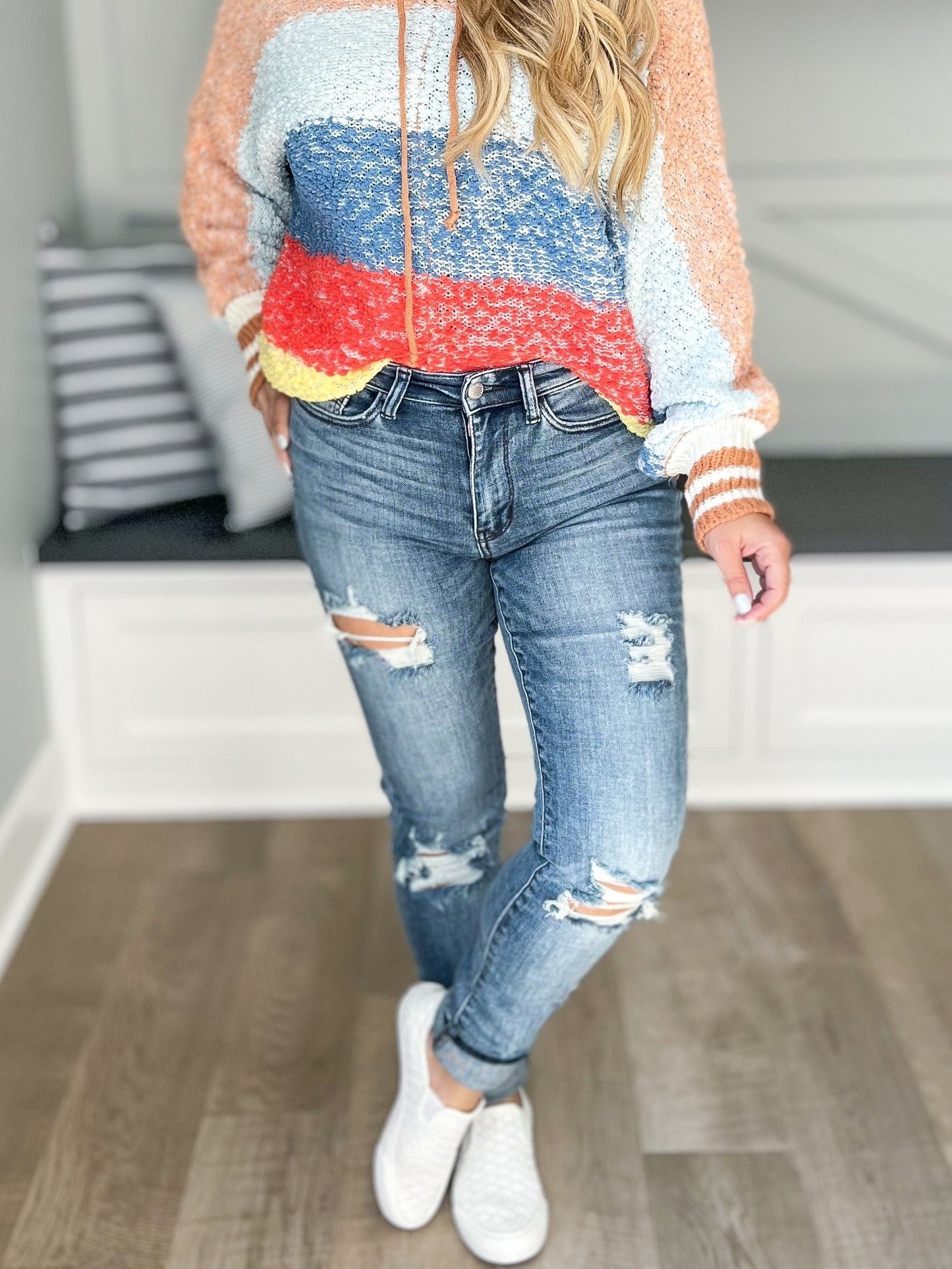Longing For You - Judy Blue Tall Skinny Destroyed Jeans